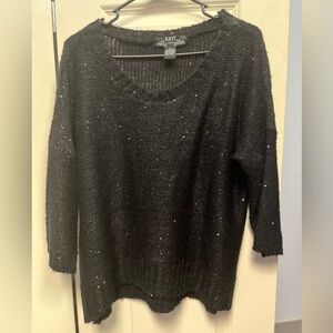 🚨CLEARANCE 0124-21 KIKIT Original, 3/4 sleeve, sequin knit sweater, Medium